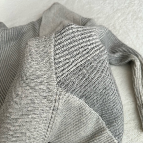 Vince Wool Cashmere Gray Open Front Ribbed Cardigan S - Picture 8 of 12